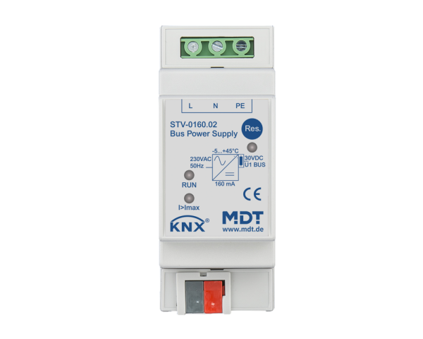 MDT STV-0160.02 KNX Busspannungsversorgung, 2TE REG, 160 mA