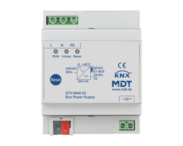 MDT STV-0640.02 KNX Busspannungsversorgung, 4TE REG, 640 mA