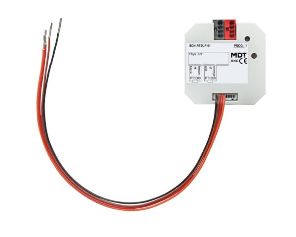 MDT SCN-RT2UP.01 KNX Temperaturregler/Sensor 2-fach, UP, für PT1000 Temperaturfühler