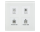 MDT BE-GT04W.01 KNX Glastaster Plus 4-fach, Weiß