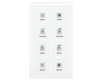 MDT BE-GT08W.01 KNX Glastaster Plus 8-fach, Weiß