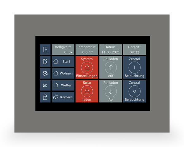 MDT VC-0701.04 KNX Touch Panel VisuControl, Display 17,7 cm / 7 Zoll