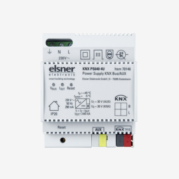 Elsner 70146 Spannungsversorgung KNX PS640 4U mit Hilfspannung