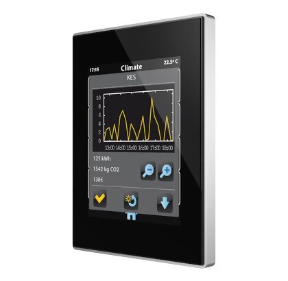 Zennio ZVI-Z41PRO-A Kapazitives Farb-Touchpanel mit IP-Schnittstelle Z41 PRO Schwarz