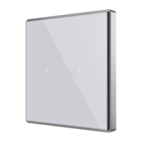 Zennio ZVI-SQTMD2-S kapazitives Touch-Panel mit 2 Tasten...