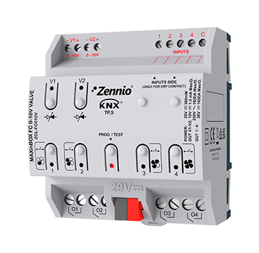 Zennio ZCL-FC010V KNX Fan-Coil-Controller MAXinBOX FC 0-10V VALVE REG