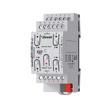 Zennio ZCL-4HT230V2 KNX Heizungsaktor HeatingBOX 230V 4X REG