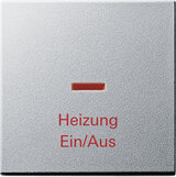 Gira 067826 Wippe Kontroll Heizung Not System 55 Farbe alu