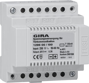 Gira 129600 Spannungsversorgung 300mA Türkommunikation 24VDC