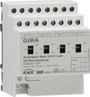 Gira 104500 Schaltaktor 4-fach 16A KNX/EIB REG C-Last