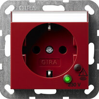 Gira 045102 SCHUKO ÜSS +BSF System 55 Rot