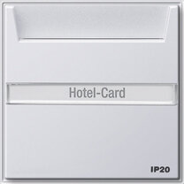 Gira 014066 Hotel-Card-Taster 10 A 250 V mit Beschriftungsfeld IP20 Wechsler 1-polig Reinweiß lackiert