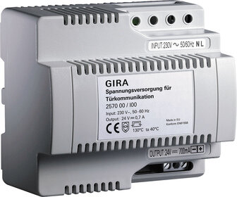 Gira 257000 Spannungsversorgung 700mA Türkommunikation 24VDC