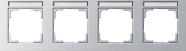 Gira 109425 Rahmen 4f BSF Farbe alu E2 waagerecht