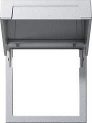 Gira 265826 Montagerahmen Klappdeckel System 55 Farbe Alu