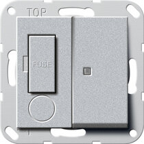 Gira 278726 Fused outlet 13A Kontroll,abschaltb System 55 Farbe Alu