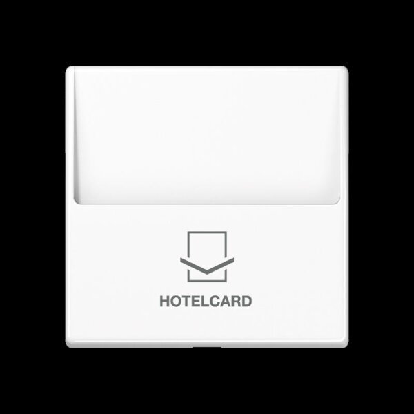 Jung A590CARDWW Hotelcard-Schalter (ohne Schalter-Einsatz), für Einsätze 533 U und 534 U