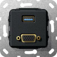 Gira 568910 Einsatz VGA 15-polig und USB 30 Typ A...