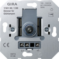 Gira 118100 Dimmer Druckwechsel 1000W Glühlampe