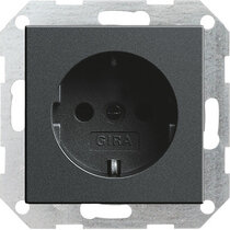 Gira 046628 SCHUKO o.Kr.System 55 Anthrazit