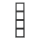 Jung AL2984 Rahmen, 4fach, für waagerechte und senkrechte Kombination