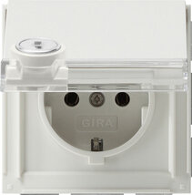 Gira 044766 SCHUKO KD Schloss sortiert +BSF Gira TX_44 (WG UP) Reinweiß