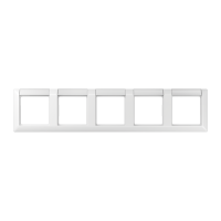 Jung AS5850NAWW Rahmen, 5fach, Schriftfelder 13 x 55,5 mm...