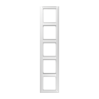 Jung AS585NAWW Rahmen, 5fach, Schriftfelder 13/12,4 x...