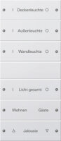 Gira 220603 Wippenset 6fach,beschriftbar System 55...