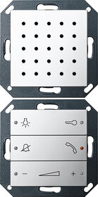 Gira 1280605 Wohnungsstation System 55 Chrom