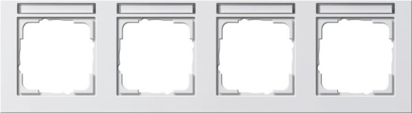 Gira 109429 Rahmen 4f BSF reinweiß E2 waagerecht