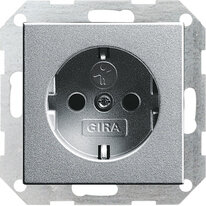 Gira 018326 SCHUKO SH SRK System 55 F Alu