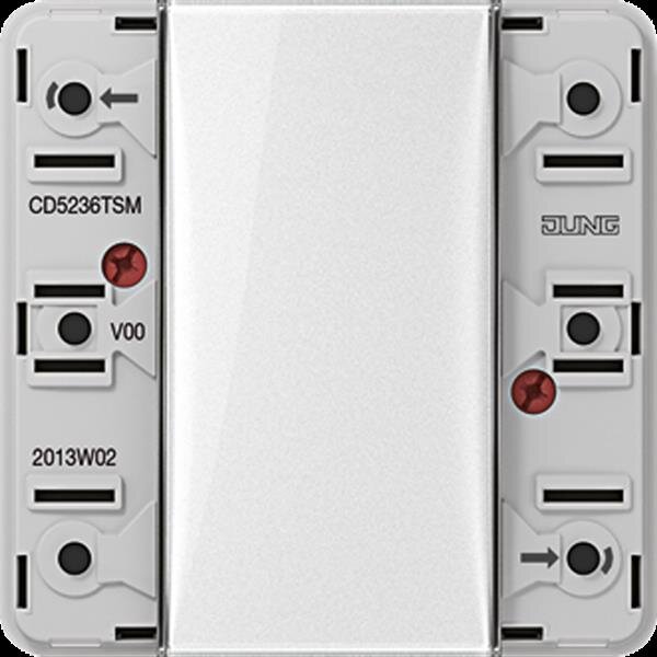 Jung CD5236TSM Tastsensor-Modul 24 V, 3fach, AC/DC 24 V, 3-kanalig (6 Schaltpunkte), Beschriftungsfeld