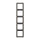 Jung CD585PT Rahmen, 5fach, für waagerechte und senkrechte Kombination