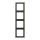 Jung ES2984 Rahmen, 4fach, für waagerechte und senkrechte Kombination