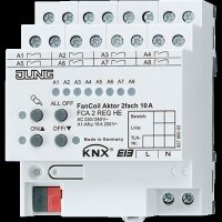 Jung FCA2REGHE KNX Fan-Coil-Aktor, 2fach, Nennspannung:...