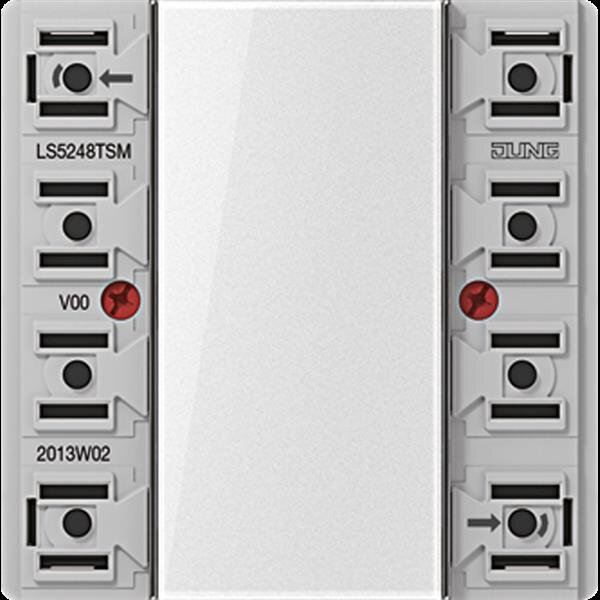 Jung LS5248TSM Tastsensor-Modul 24 V, 4fach, AC/DC 24 V, 4-kanalig (8 Schaltpunkte), Beschriftungsfeld