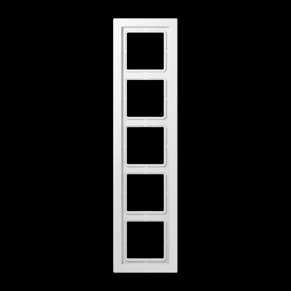 Jung LSD985WW Rahmen, 5fach, für waagerechte und senkrechte Kombination