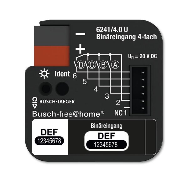 Busch-Jaeger Binäreingang 4-fach UP 6241/4.0 U