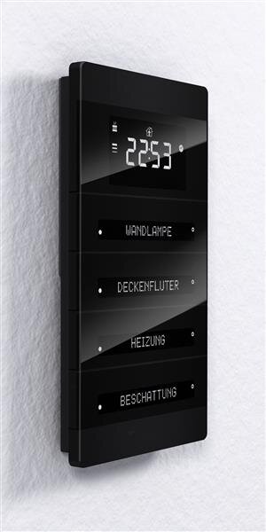 Enertex® 1157-01-sw MeTa® KNX Raumcontroller Premium Alu schwarz eloxiert