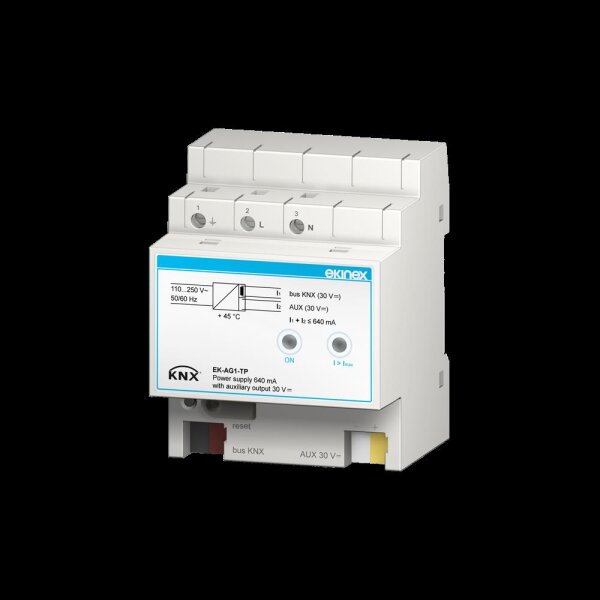 Ekinex EK-AG1-TP KNX Spannungsversorgung 640 mA mit 30 Vdc Hilfsausgang