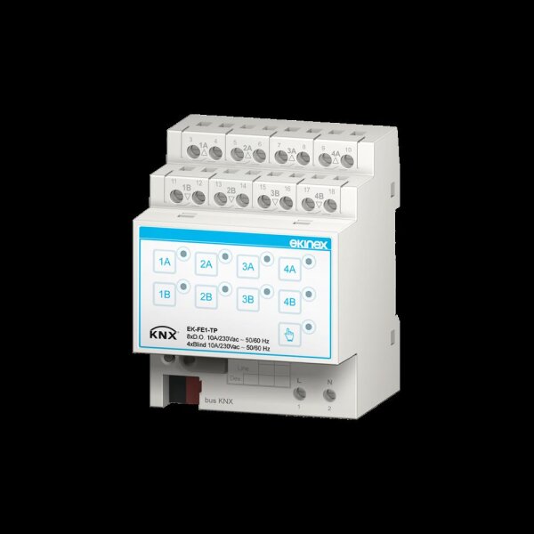 Ekinex EK-FE1-TP KNX 8-fach Binärausgang / 4-fach Jalousieaktor