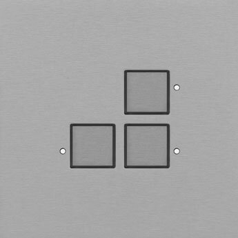 LOLA CARRE CJC2733 CJC KNX Tastsensor 3-fach mit LED Messing eloxiert