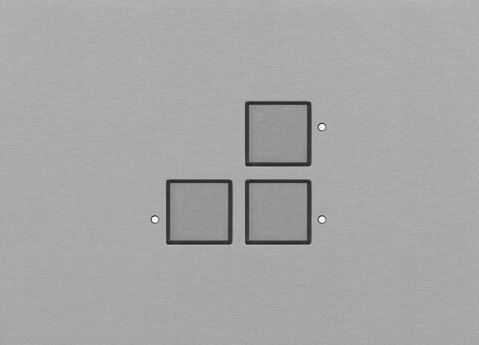 LOLA BANDE CJC2933 CJC KNX Tastsensor 3-fach mit LED Messing eloxiert