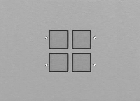 LOLA BANDE CJC2934 CJC KNX Tastsensor 4-fach mit LED Messing eloxiert