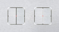 LARA CARRE CJC2841 CJC KNX Tastsensor 2/4+1-fach mit LED Alu natur exloxiert