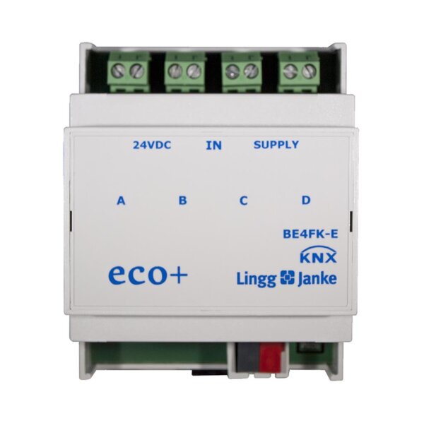 Lingg&Janke 79531SEC KNX Secure Binäreingang 4-fach, Kontaktabfrage, 4 TE BE4FK-SEC