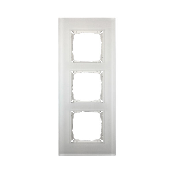 Lingg&Janke 86323 Abdeck-Glasrahmen 3-fach, weiß  RAHMEN3-GLW