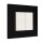 Lingg&Janke 86344 Abdeck-Glasrahmen 4-fach, schwarz RAHMEN4-GLS