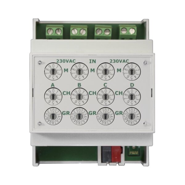 Lingg&Janke Q79532 KNX quick Binäreingang 4-fach, Signaleingang 230V AC/DC, 4 TE  BE4F230-Q